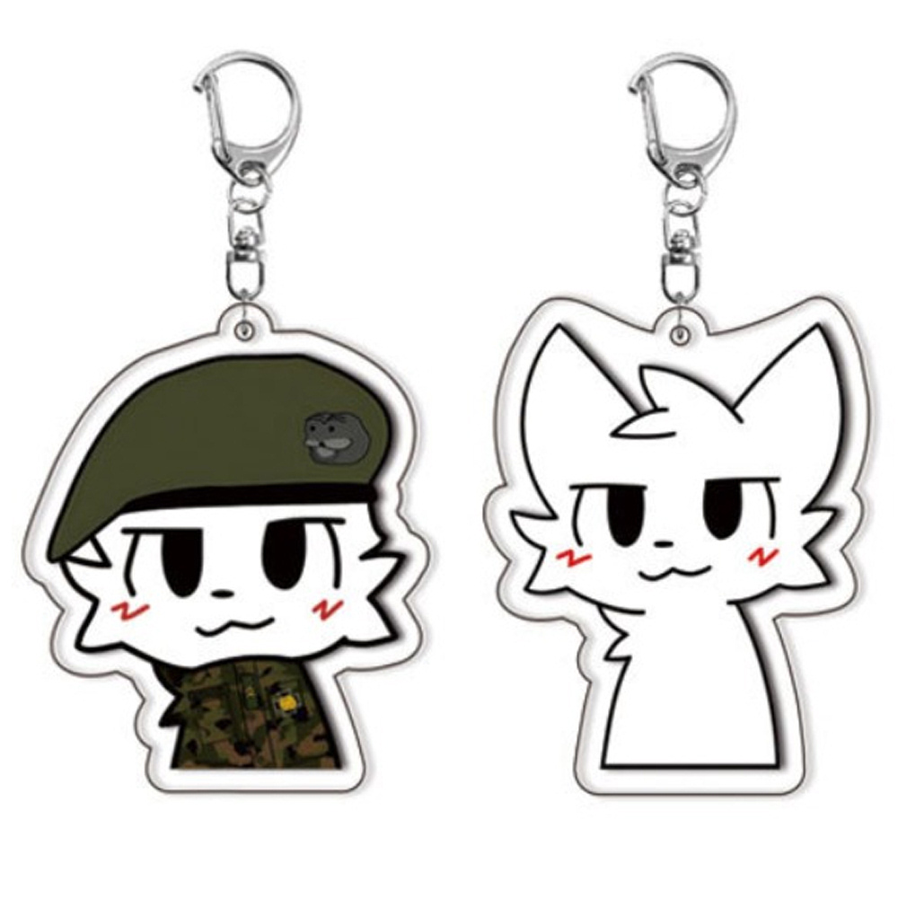 Gaming Accessories - Gantungan Kunci Kucing Hitam Putih Lucu