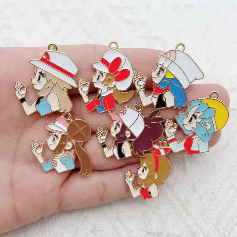 Gaming Accessories Gifts - 10pcs Aksesoris DIY Kartun Gadis Berlapis