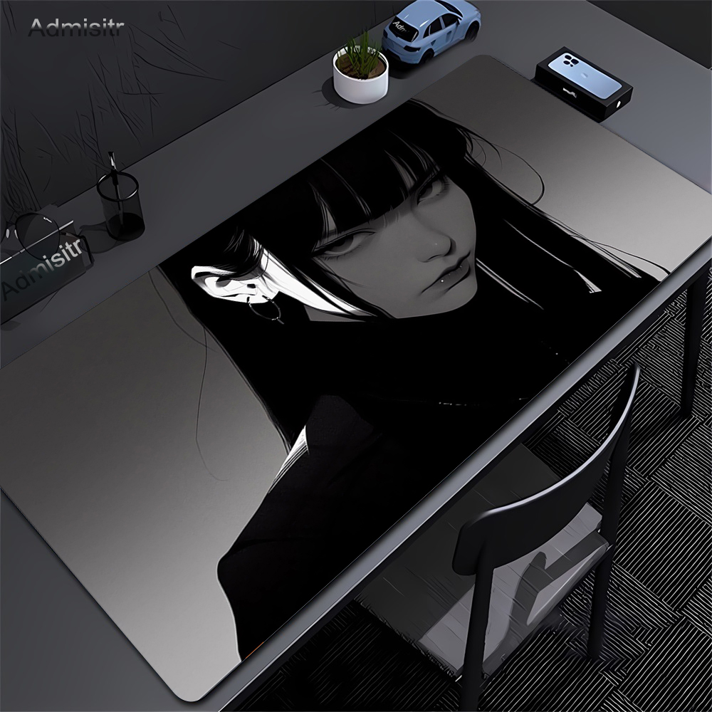 Gaming Accessories For Your Desk - Alas meja Anime gadis gelap hitam