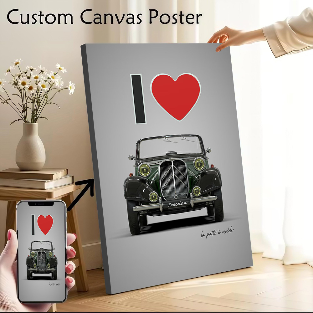 Gaming Accessories - Poster Kanvas Cetak I Love Traction