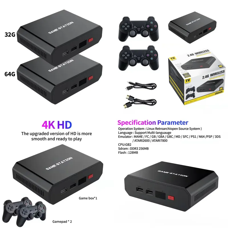 Gaming Accessories Console - Konsol Video Game M8plus HD Box