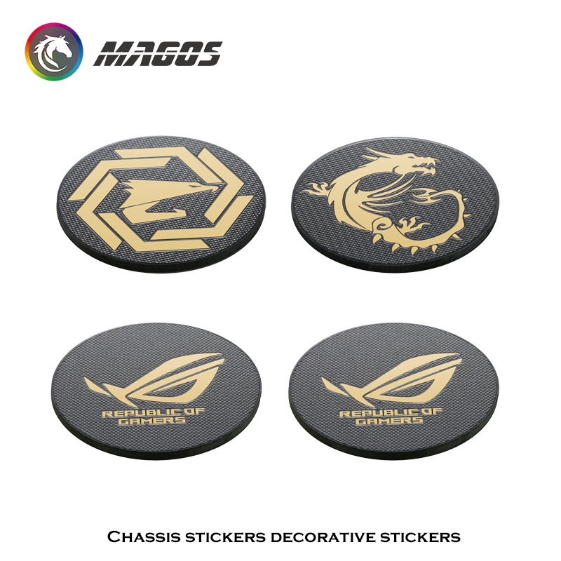 Gaming Accessories For Room - Casing komputer stiker logam ROG MSI