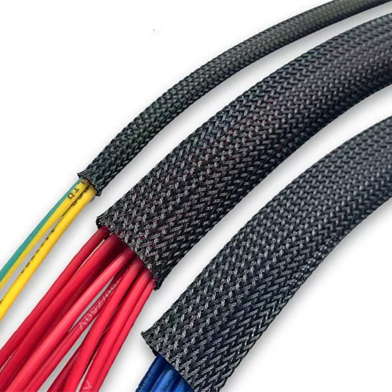 5/10M Hitam Terisolasi Jalinan - Cable Sleeve Braided ulasan dan harga