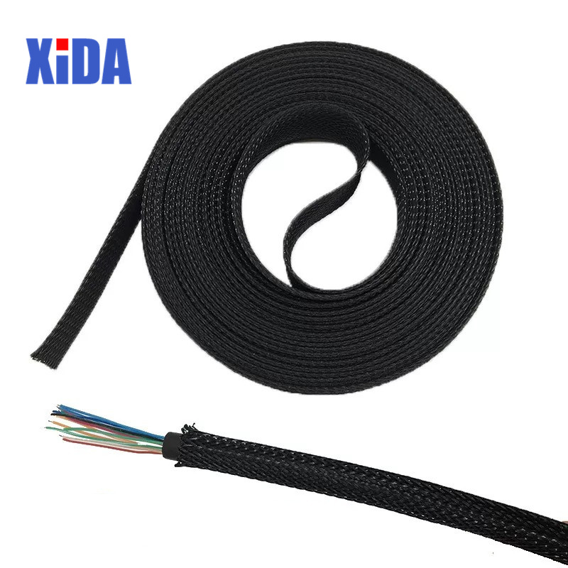 5/10M Hitam Terisolasi Jalinan - Cable Sleeve Braided ulasan dan harga