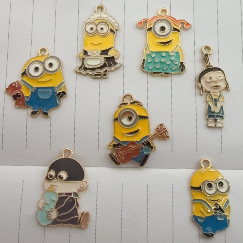 10 buah liontin kartun minyak  - Gaming Accessories Gifts ulasan dan harga