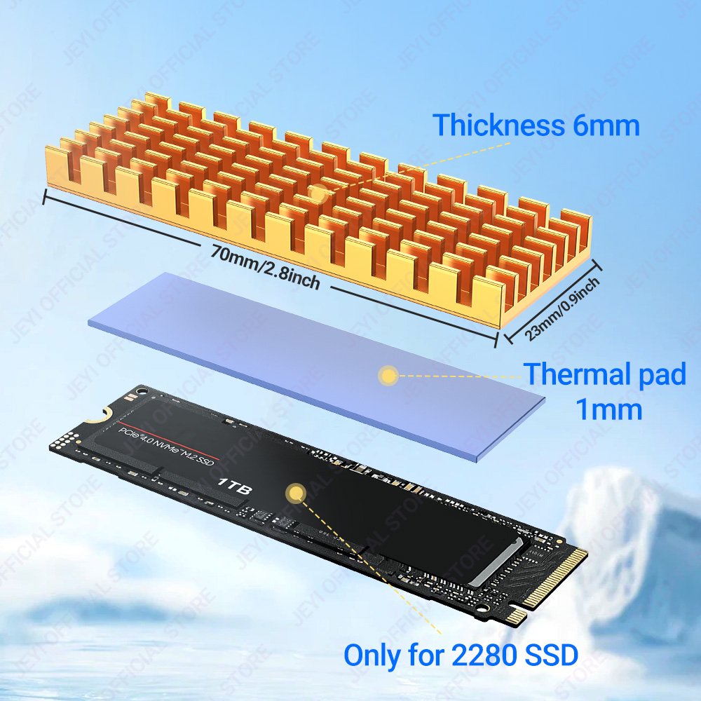 JEYI M.2 SSD Heatsink pendingi - M2 Heatsink Cooler ulasan dan harga