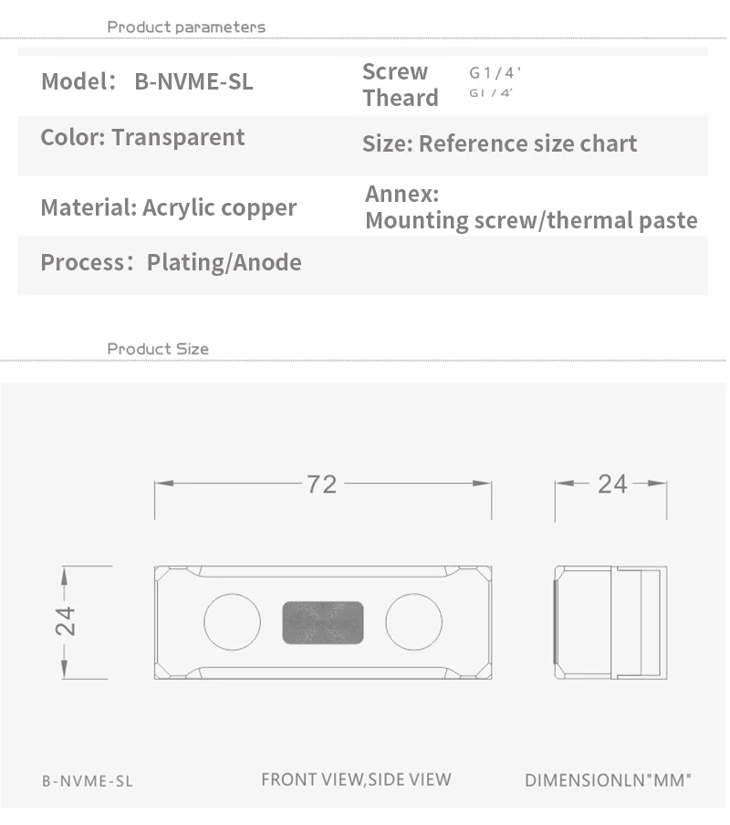 Bykski blok air untuk 2280 /22 - M2 Heatsink Cooler ulasan dan harga