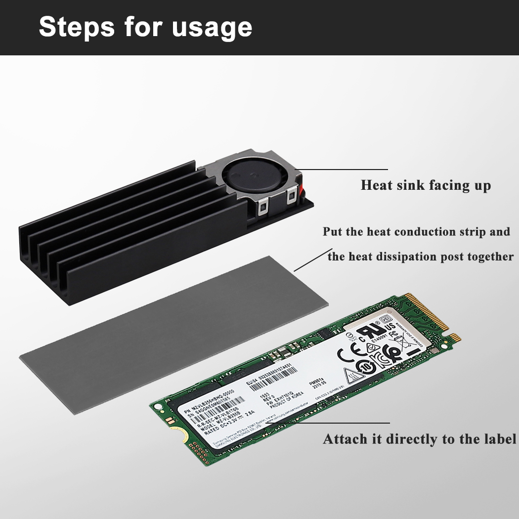 Gdstime M.2 2280 22110 Solid S - M2 Heatsink Cooler ulasan dan harga