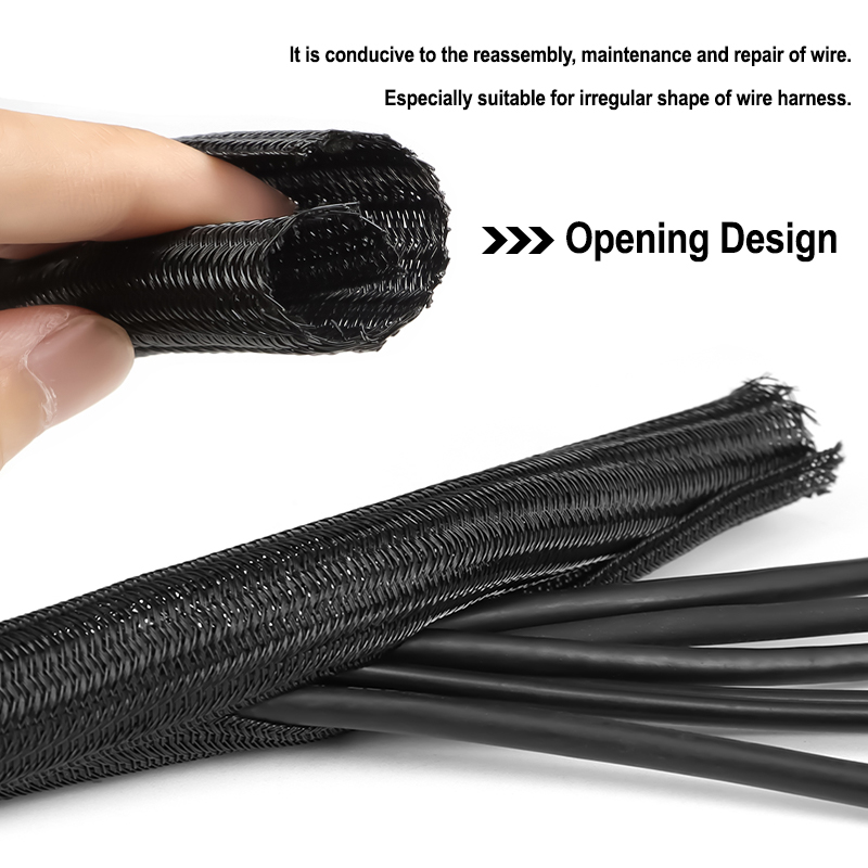 Selubung Kabel PET Hitam 3/5/9 - Cable Sleeve Braided ulasan dan harga