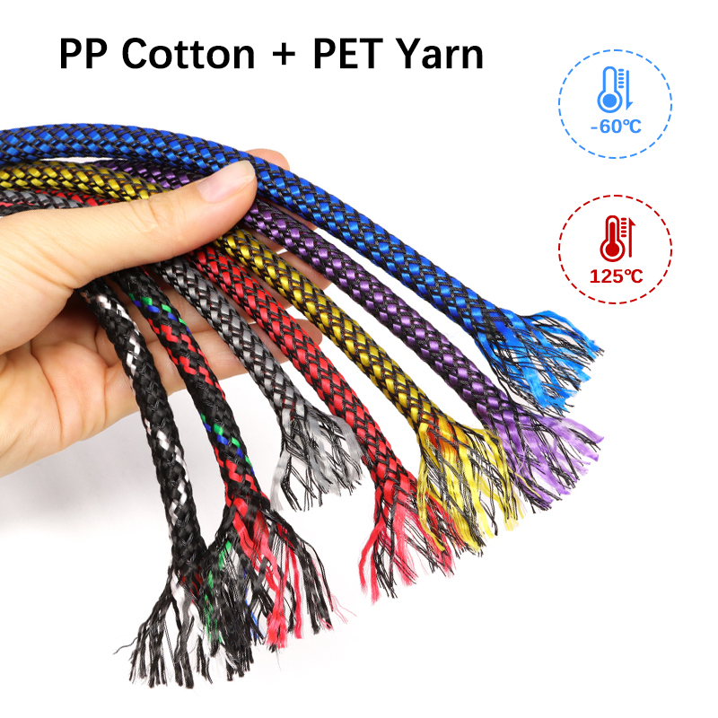 Selubung Kabel PP Katun + Bena - Cable Sleeve Braided ulasan dan harga