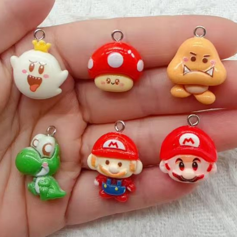 10 buah liontin kartun resin,  - Gaming Accessories Gifts ulasan dan harga