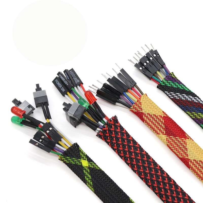 1-50M Selongsong Kabel Kepang  - Cable Sleeve Braided ulasan dan harga
